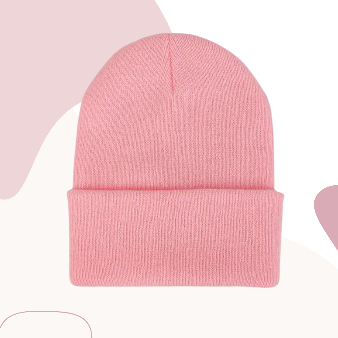 Personalized Kids Beanies with Engraved leatherette Patch