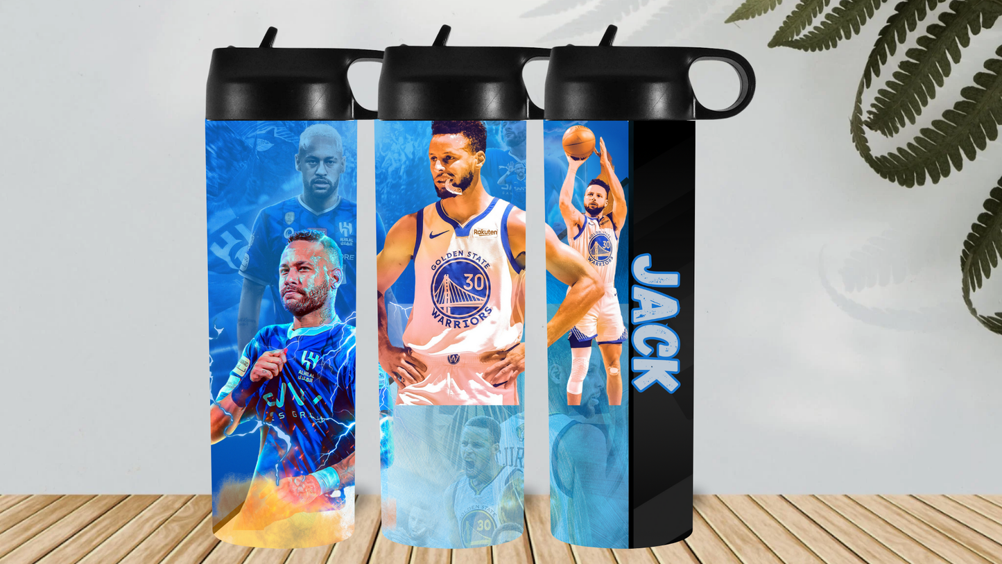 STEPH CURRY AND NEYMAR PERSONALISED DRINK BOTTLE DRINK BOTTLE