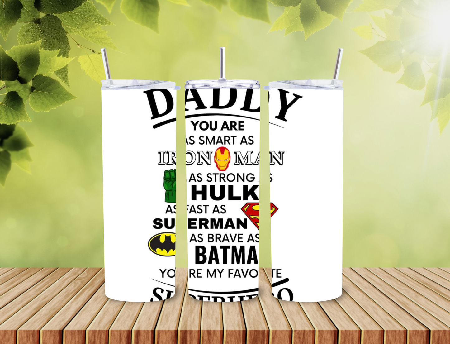 Dad Superhero 20 oz Tumbler