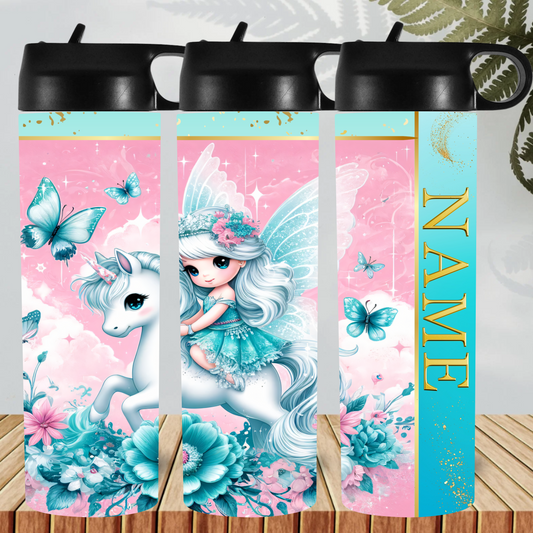 CUTE  FAIRY AND UNICORN   HYDRO DRINK BOTTLE