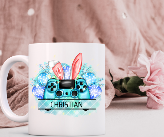 blue gamer Easter mugs