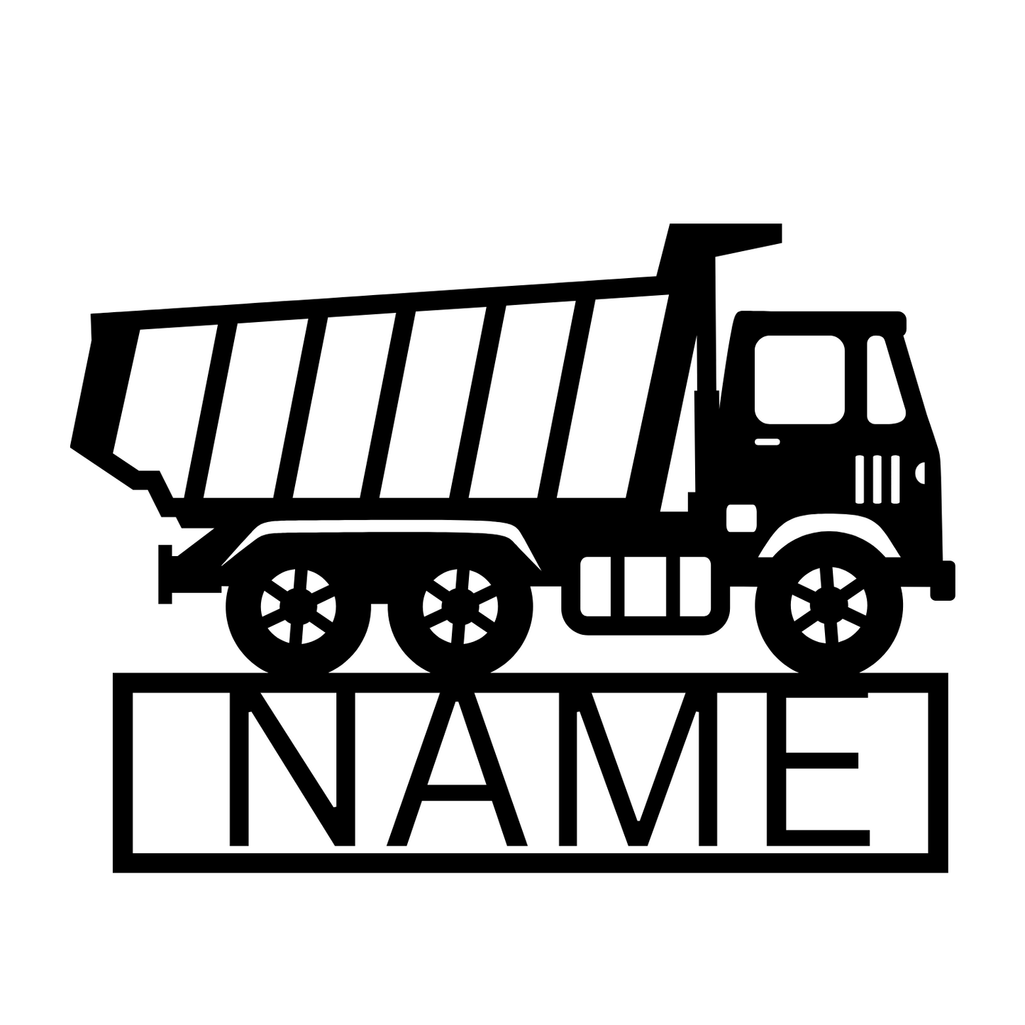 Dump Truck WOODEN WALL DECOR