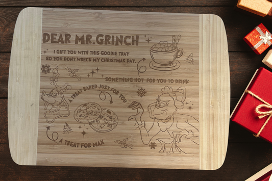 Grinch Christmas eve Treat Board