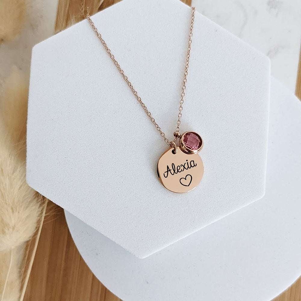 Birthstone Personalized Necklace