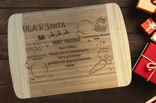 Santa  Christmas  eve Great Northern  Treat Board
