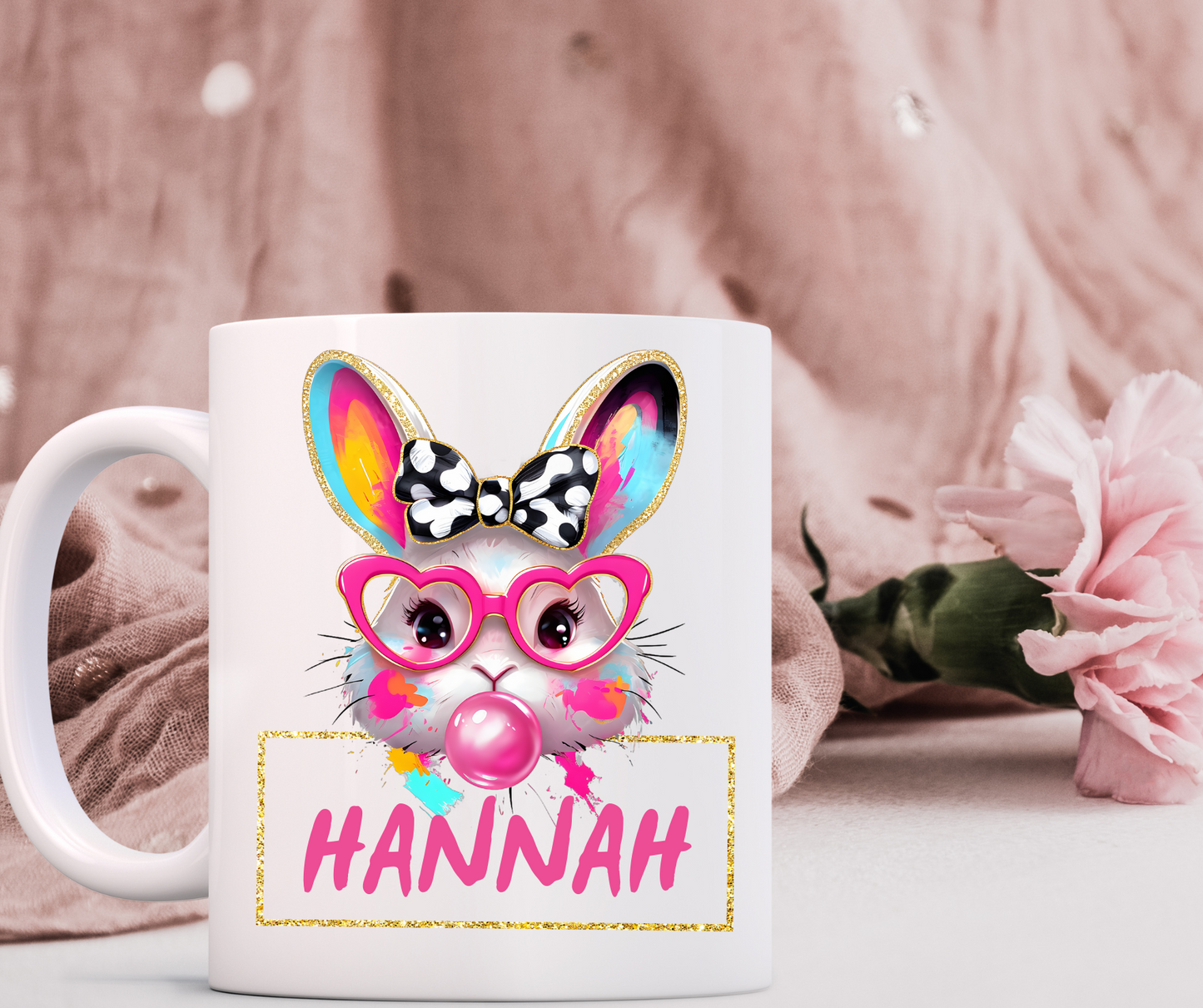 Pink Bubblegum easter bunny