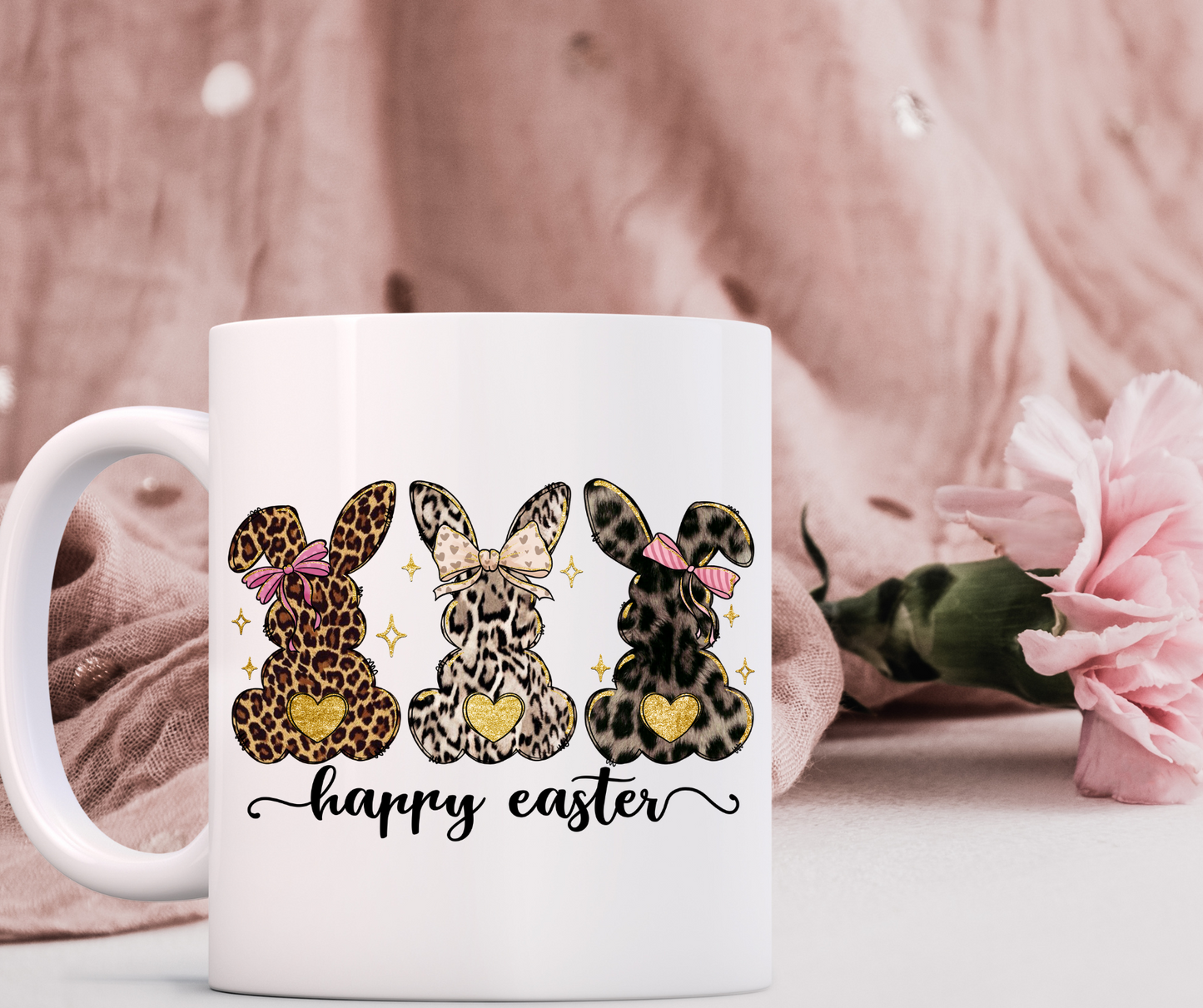 lepard print Easter mugs
