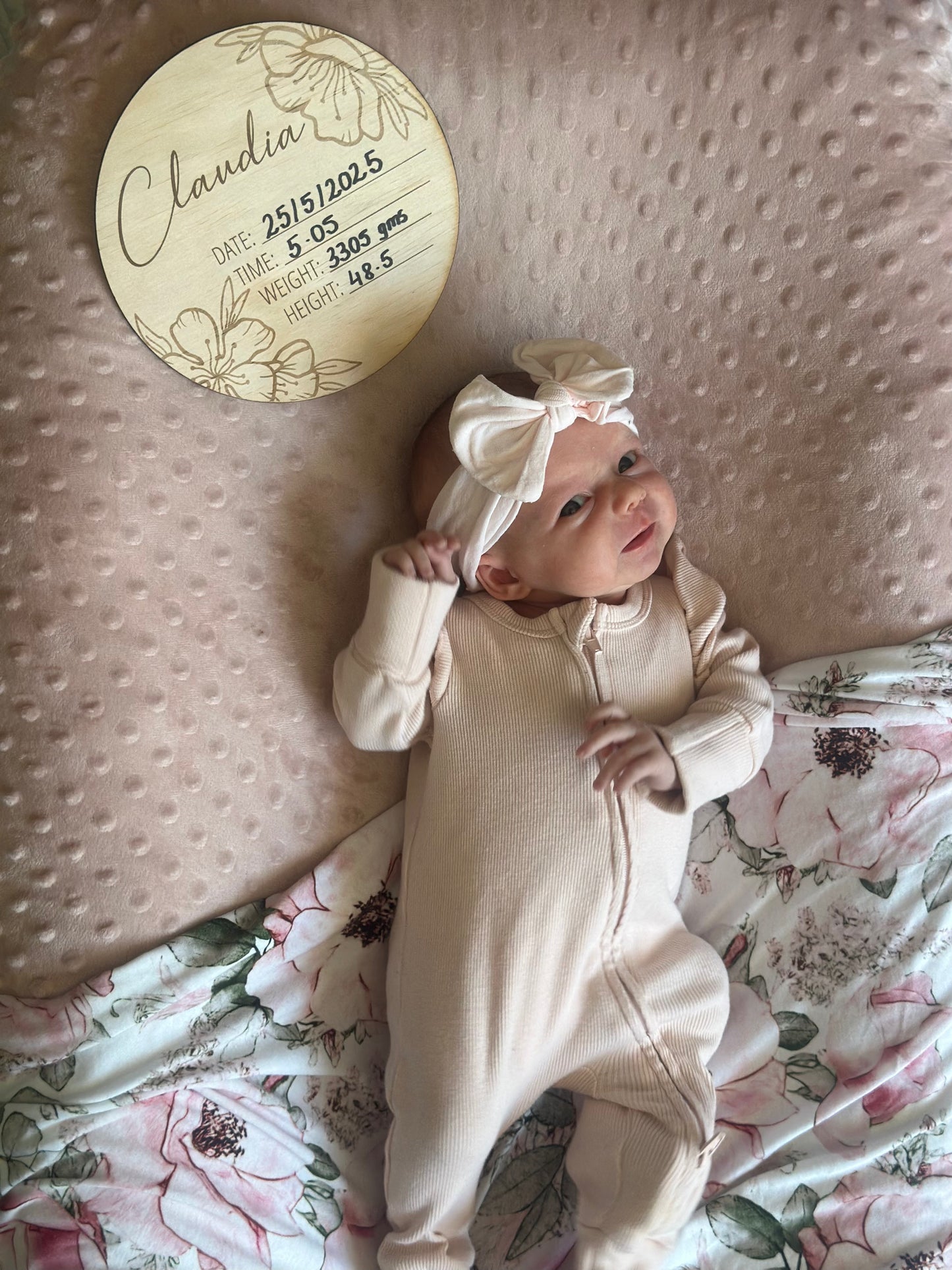 Hello World personalised flower