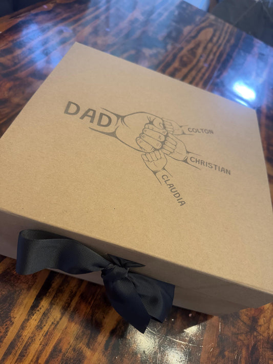 Father’s Day Fist Pump Luxury Personalised Gift Box