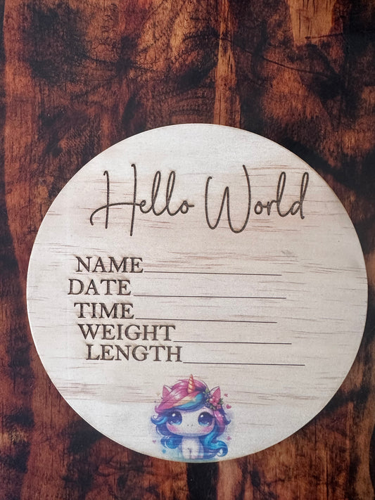 Hello World unicorn