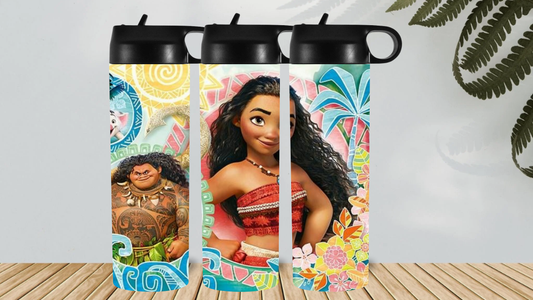 MOANA (WATERCOLOUR )PERSONALISED HYDRO DRINK BOTTLE