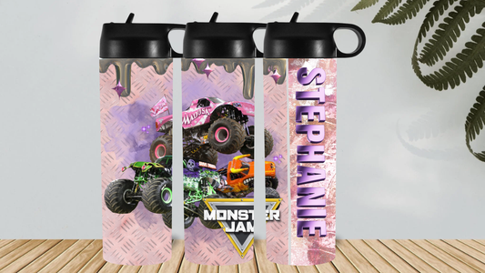 MONSTER JAM PINK  HYDRO DRINK BOTTLE