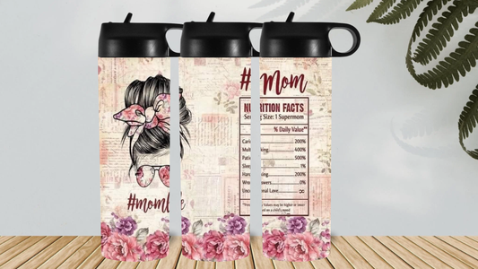 MUM NUTRITION FACTS HYDRO DRINK BOTTLE