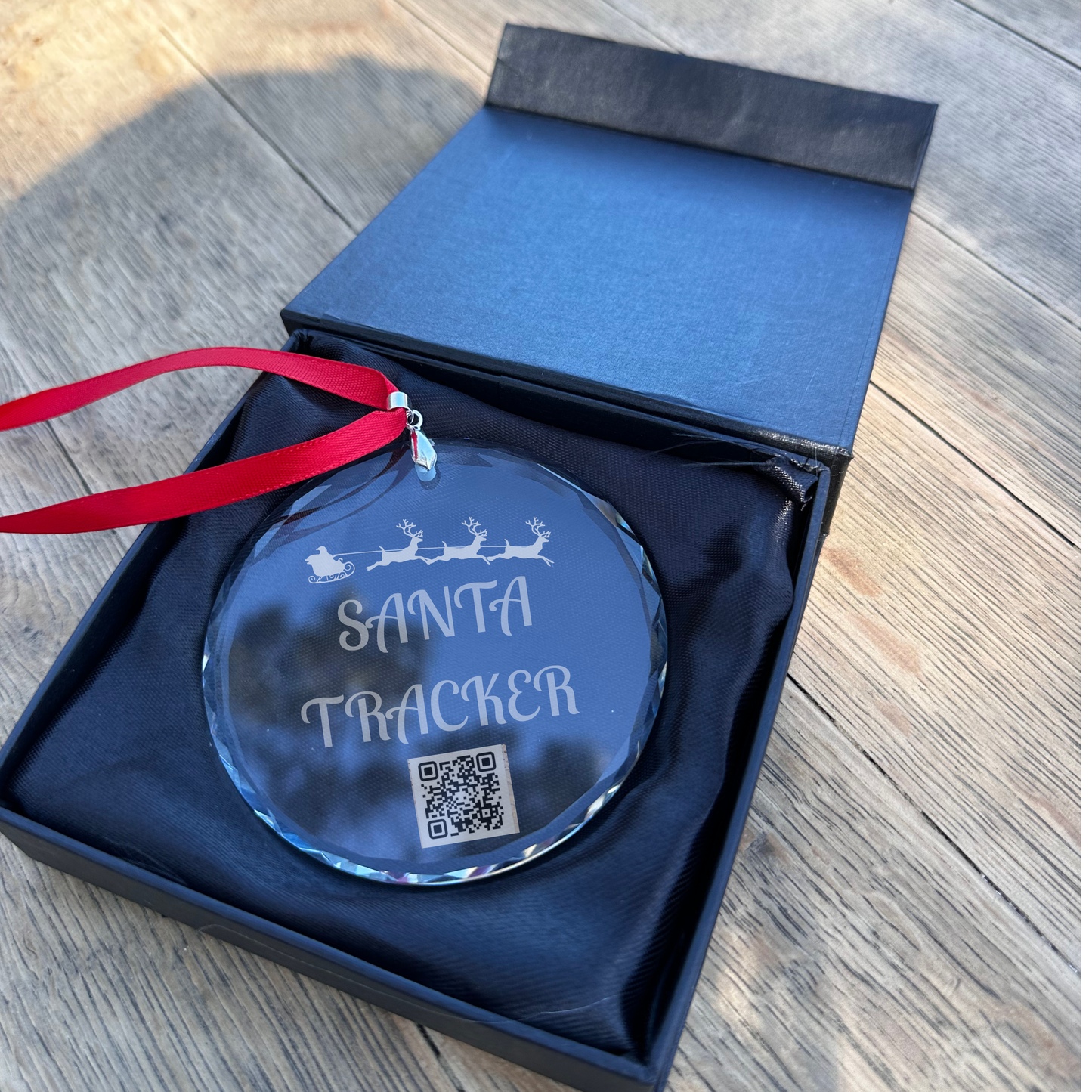 🎄 Personalised Laser Engraved Christmas Crystal Ornament – 60mm with Luxury Magnetic Gift Box