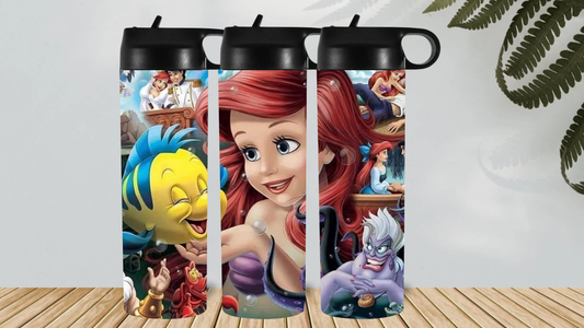 ARIEL -THE LITTLE MERMAID PERSONALISED HYDRO DRINK BOTTLE