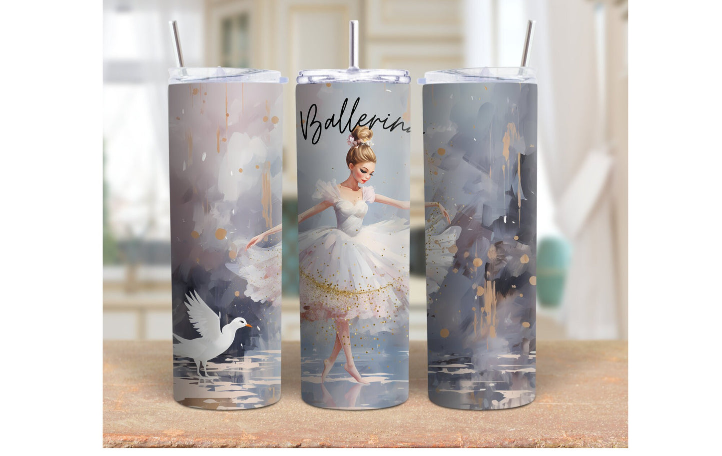 Ballerina personalized 20 oz tumble