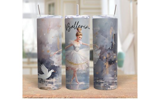 Ballerina personalized 20 oz tumble