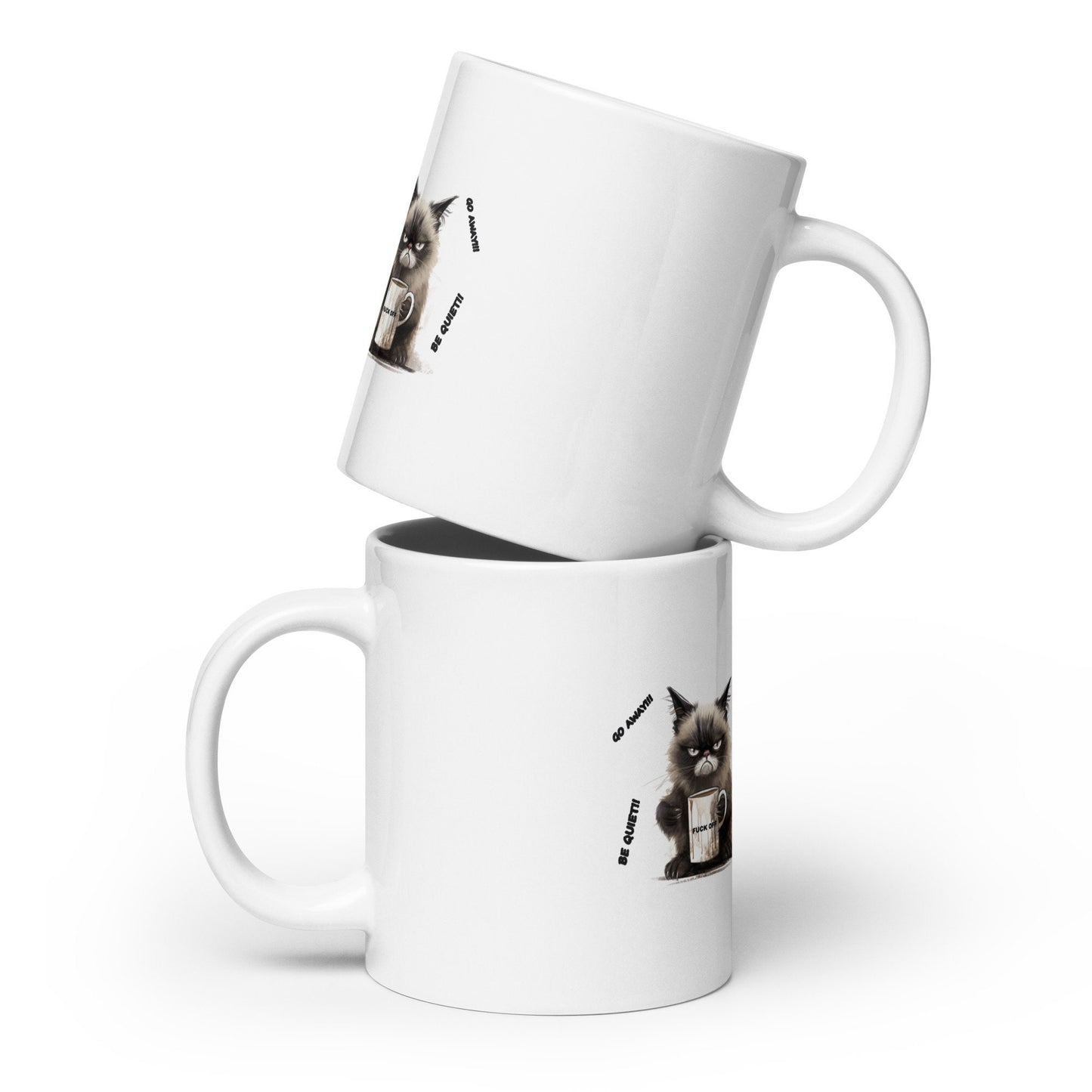 Grumpy cat mug White glossy mug