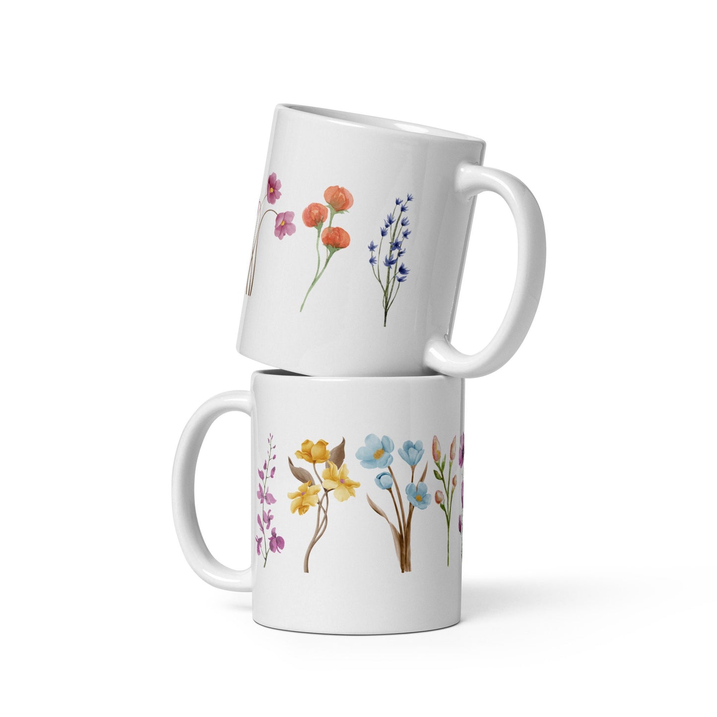 WATER COLOUR FLOWERS mug