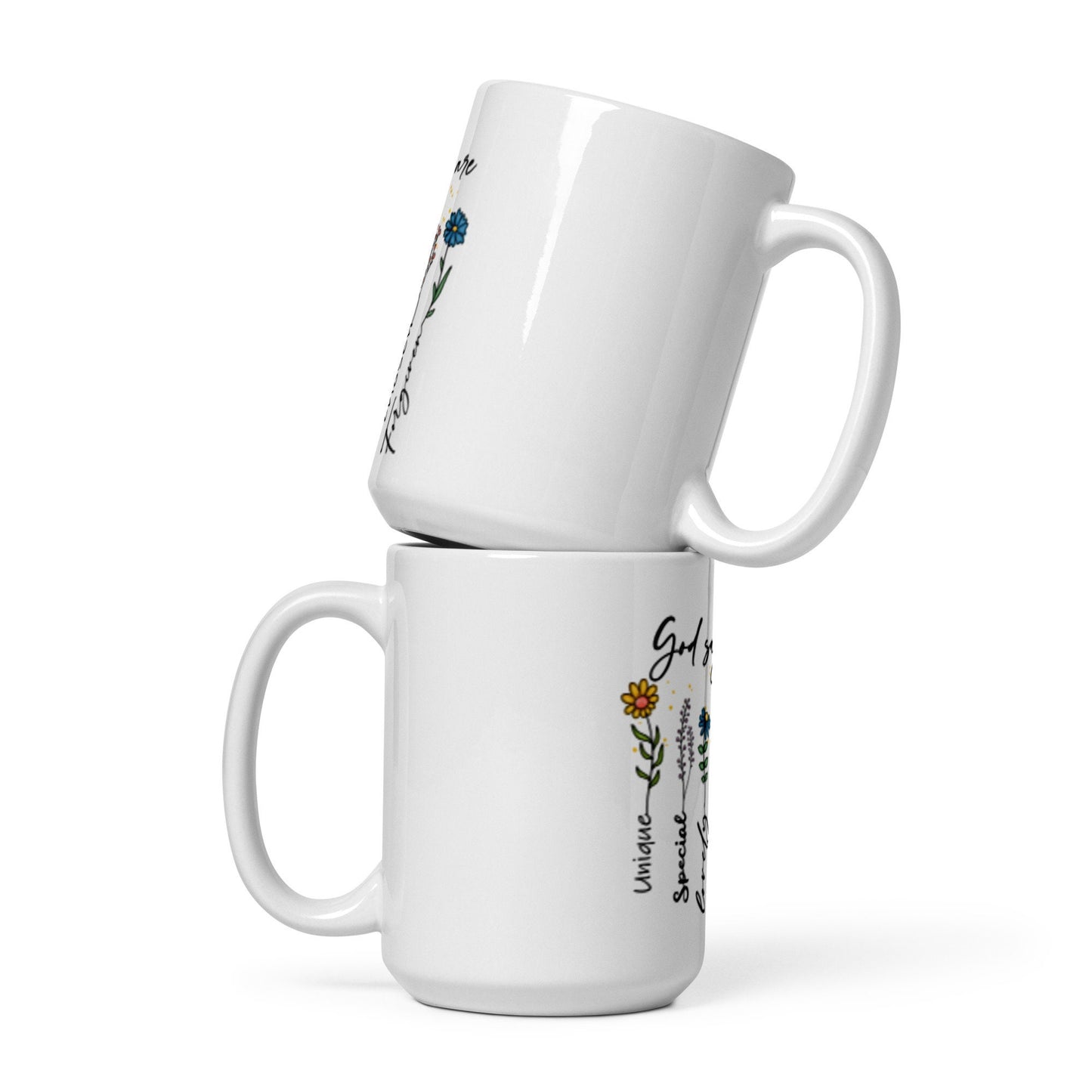 God says you are, ...White glossy mug, inspiring words