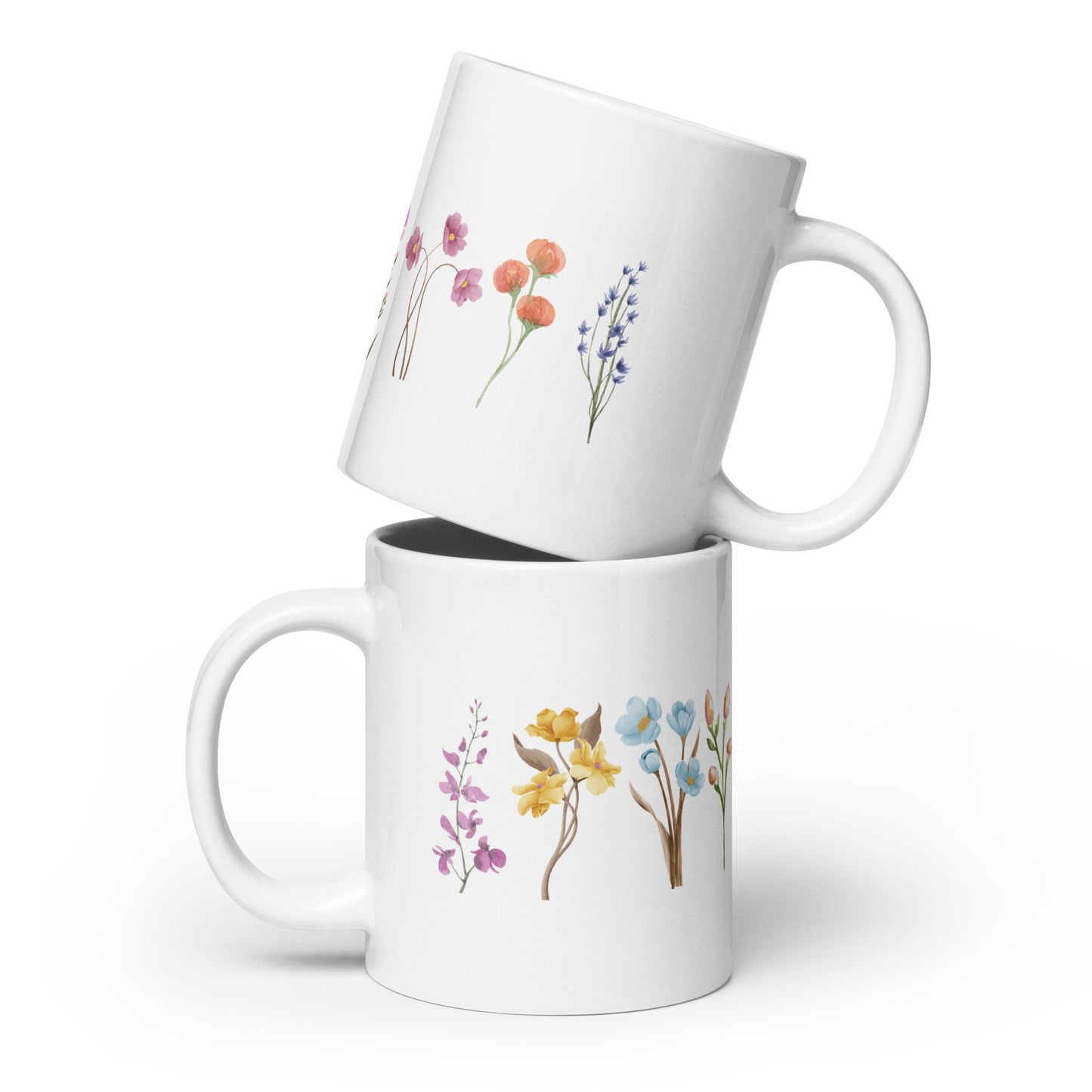 WATER COLOUR FLOWERS mug