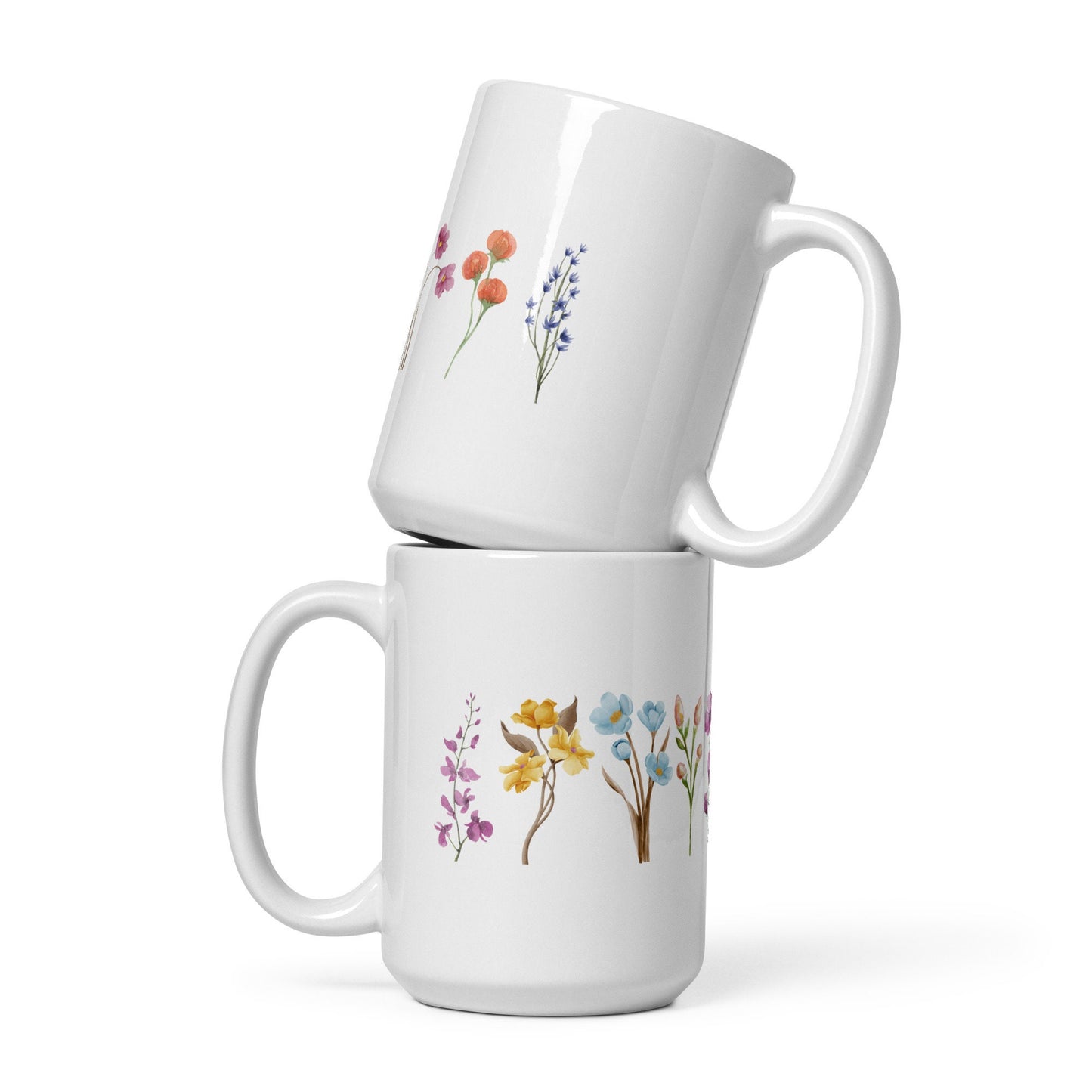 WATER COLOUR FLOWERS mug